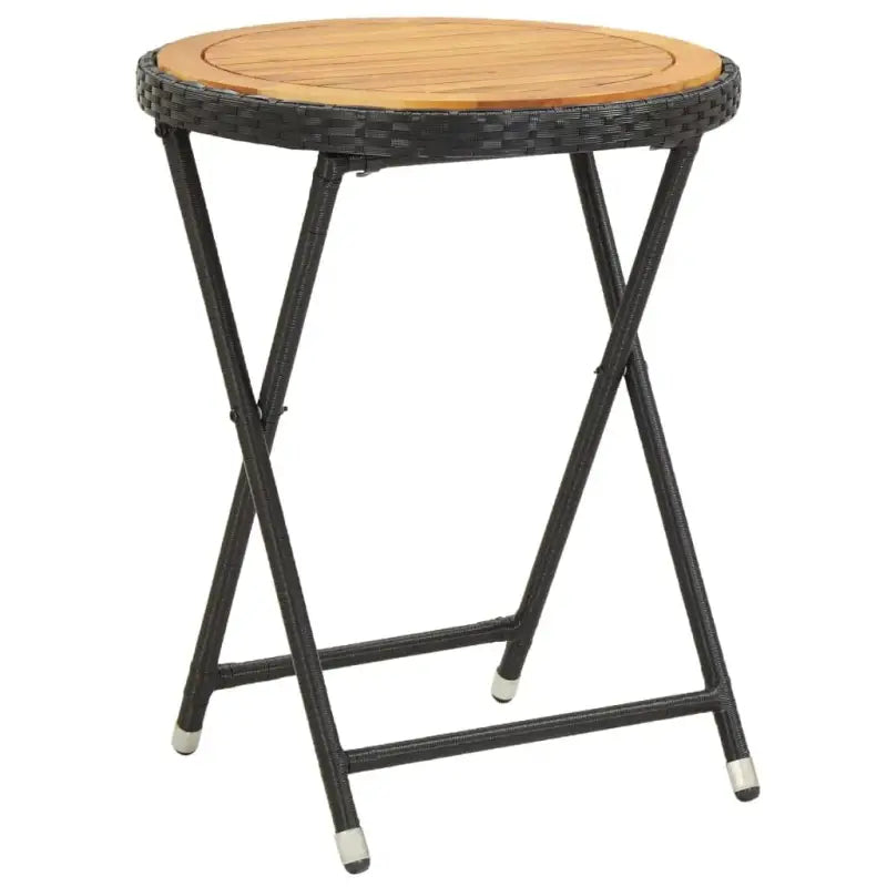 Moderne tuinset met poly rattan en massief acaciahout voor comfort - Tuinsets