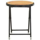 Moderne tuinset met poly rattan en massief acaciahout voor comfort - Tuinsets