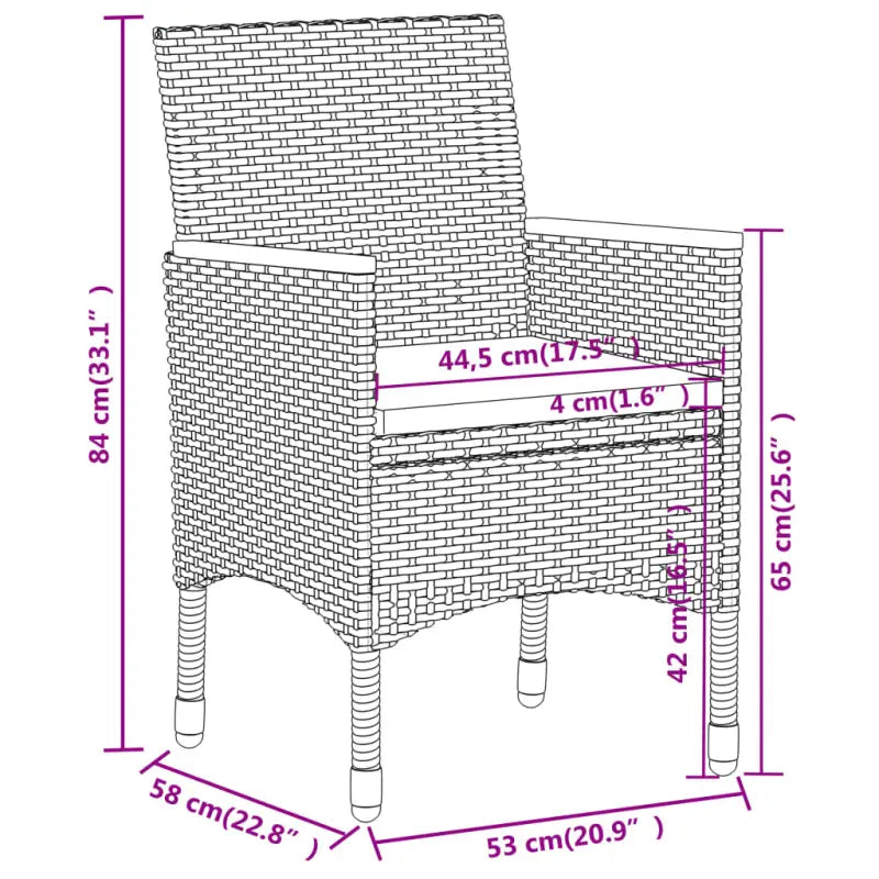 Moderne tuinset met poly rattan en massief acaciahout voor elke buitenruimte - Tuinsets