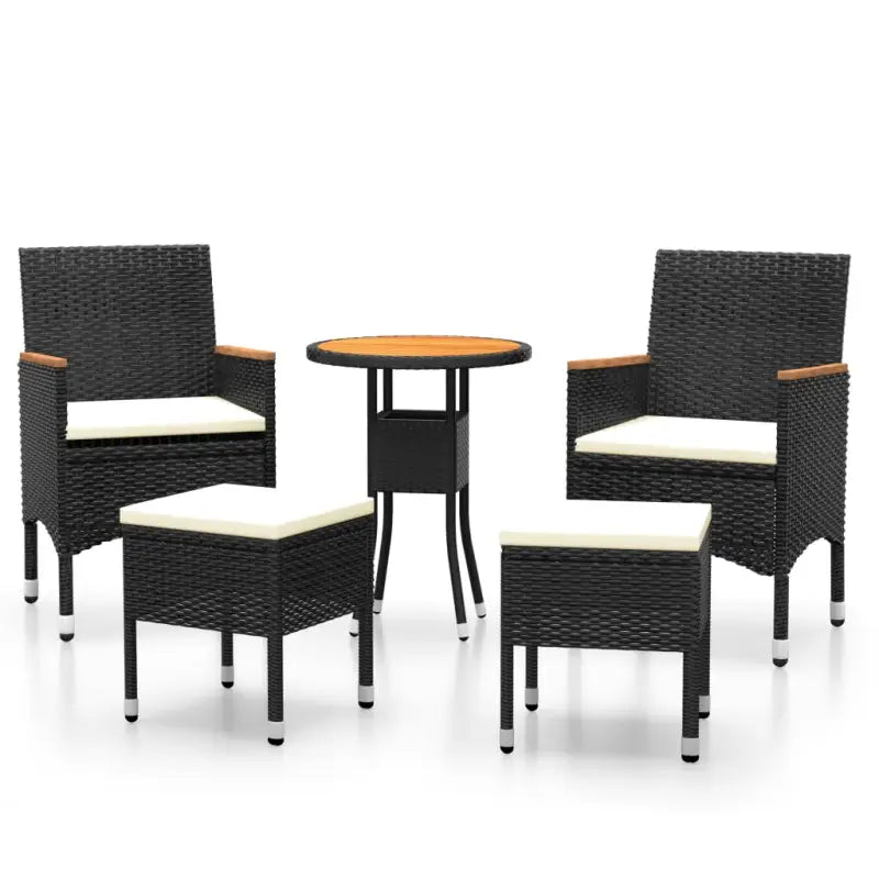 Moderne tuinset met poly rattan en massief acaciahout voor elke buitenruimte - Tuinsets