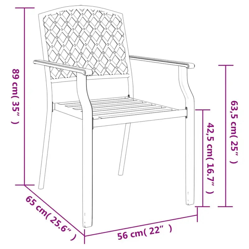 Moderne tuinset met stabiel frame voor comfortabel buiten ontspannen - Tuinsets