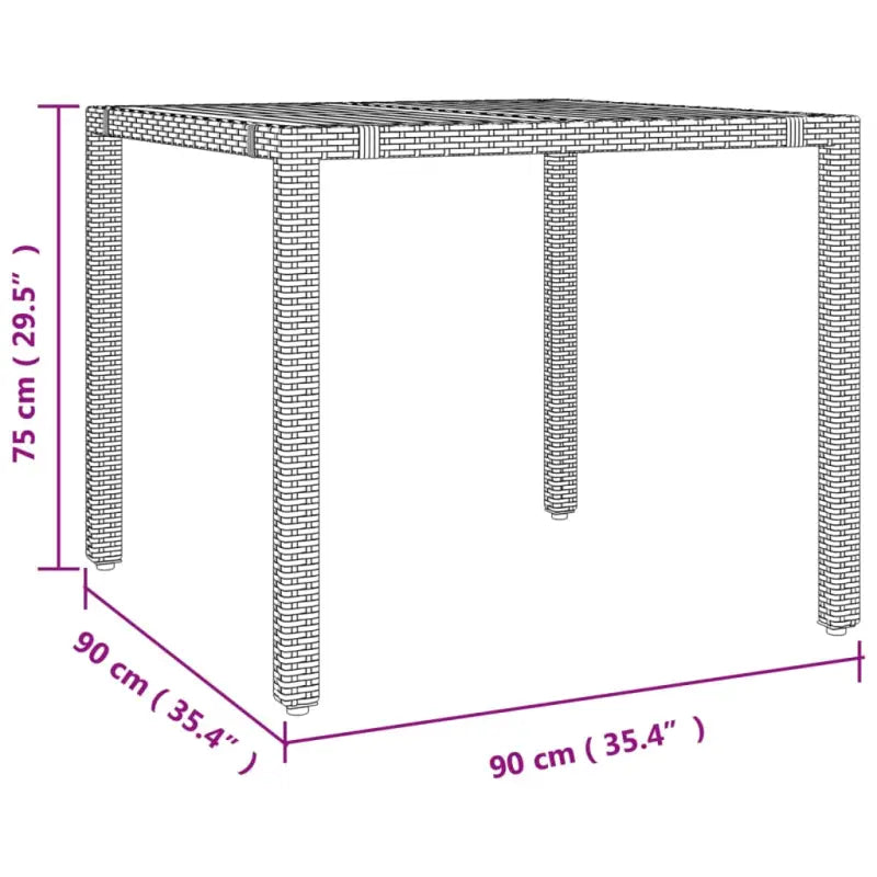 Moderne tuinset met weerbestendig poly rattan voor buitenplezier - Tuinsets