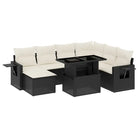 Moderne tuinset met zwart materiaal en gepoedercoat staal afmetingen - Tuinsets