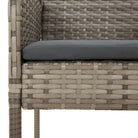 Moderne tuinset van poly rattan en gepoedercoat staal eenvoudig schoon - Tuinsets