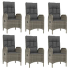 Moderne tuinset van poly rattan en massief acaciahout met gepoedercoat staal - Tuinsets