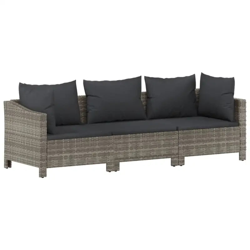 Moderne tuinset van poly rattan met comfortabele afmetingen zitting - Tuinsets