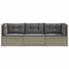 Moderne tuinset van poly rattan met comfortabele afmetingen zitting - Tuinsets