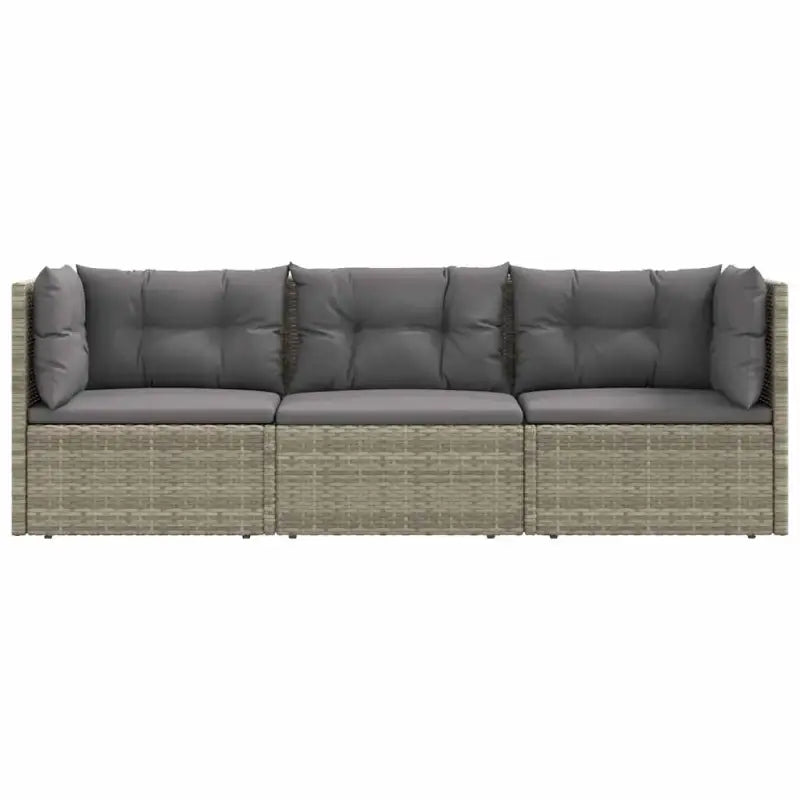 Moderne tuinset van poly rattan met comfortabele afmetingen zitting - Tuinsets