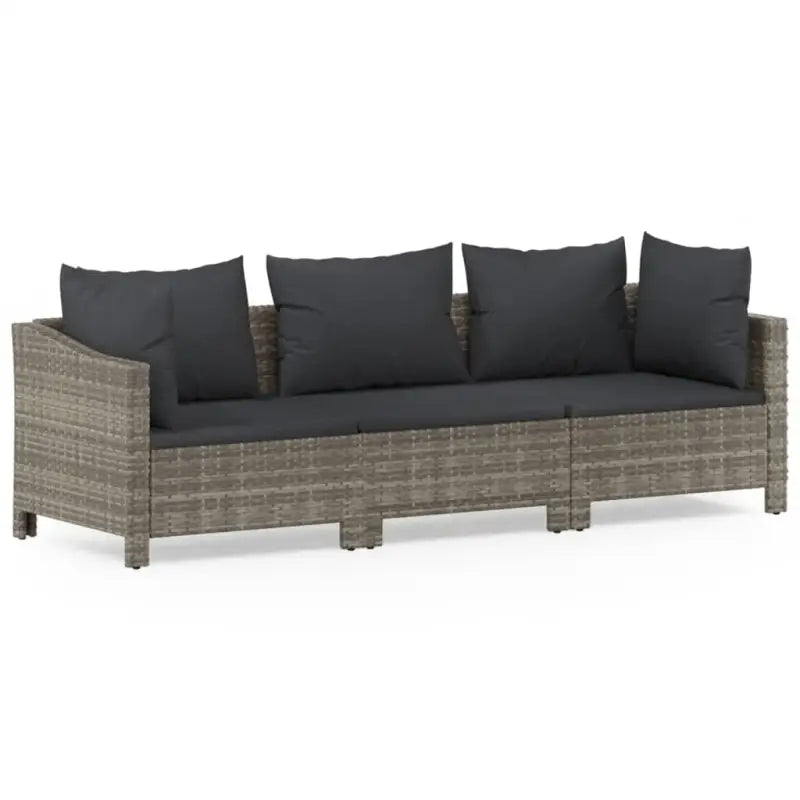 Moderne tuinset van poly rattan met comfortabele afmetingen zitting - Tuinsets