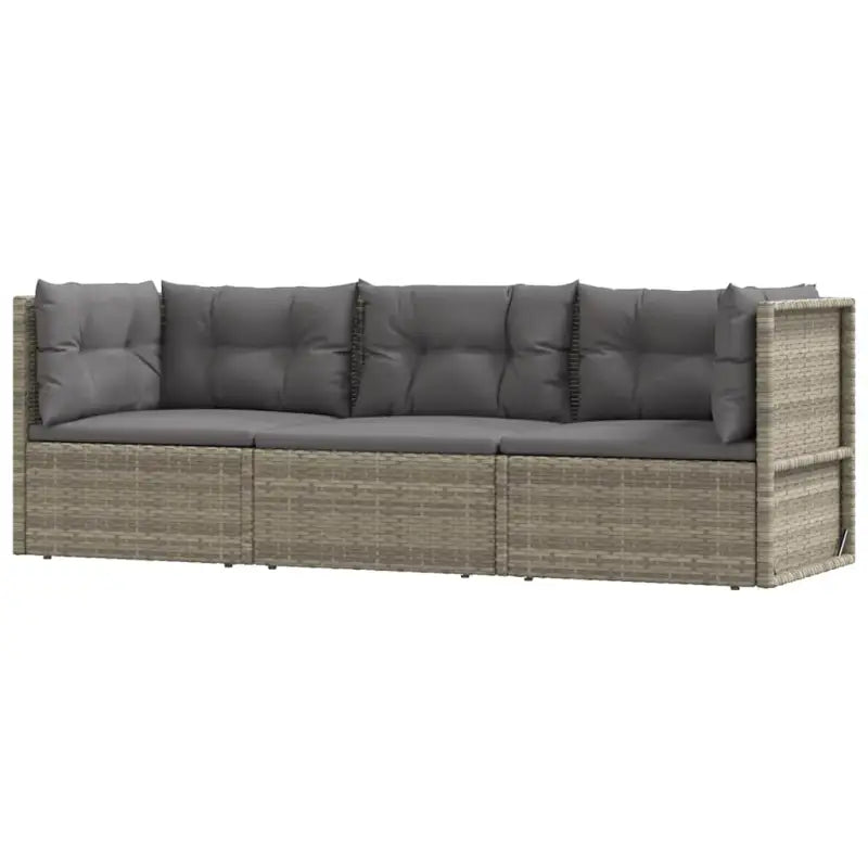 Moderne tuinset van poly rattan met comfortabele afmetingen zitting - Tuinsets
