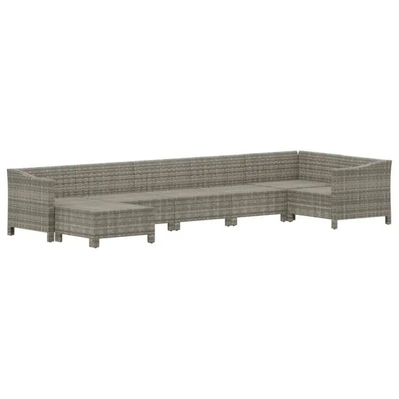 Moderne tuinset van poly rattan met comfortabele afmetingen zitting - Tuinsets