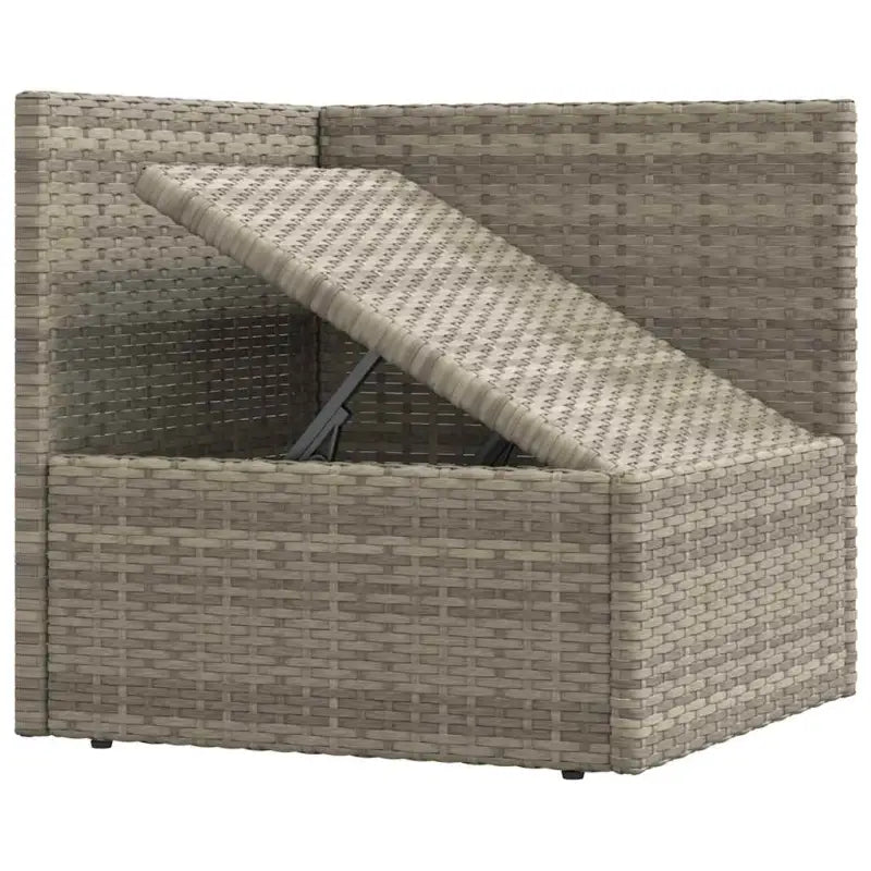 Moderne tuinset van poly rattan met comfortabele afmetingen zitting - Tuinsets