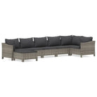 Moderne tuinset van poly rattan met comfortabele afmetingen zitting - Tuinsets