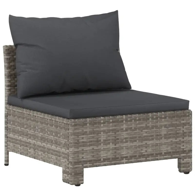 Moderne tuinset van poly rattan met comfortabele afmetingen zitting - Tuinsets