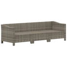 Moderne tuinset van poly rattan met comfortabele afmetingen zitting - Tuinsets