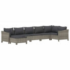 Moderne tuinset van poly rattan met comfortabele afmetingen zitting - Tuinsets