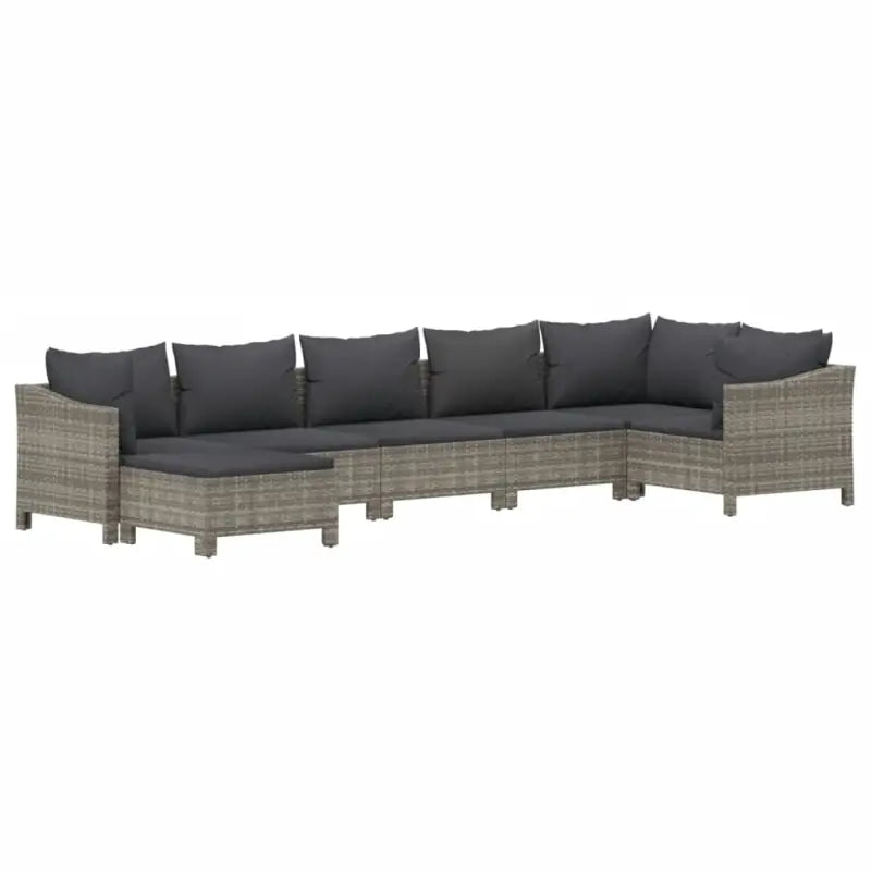 Moderne tuinset van poly rattan met comfortabele afmetingen zitting - Tuinsets