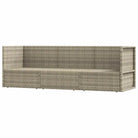Moderne tuinset van poly rattan met comfortabele afmetingen zitting - Tuinsets