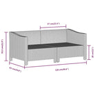 Moderne tuinset van poly rattan met comfortabele zitkussens - Tuinsets