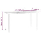 Moderne tuinset van poly rattan met gehard glas en eenvoudig schoonmaken - Tuinsets
