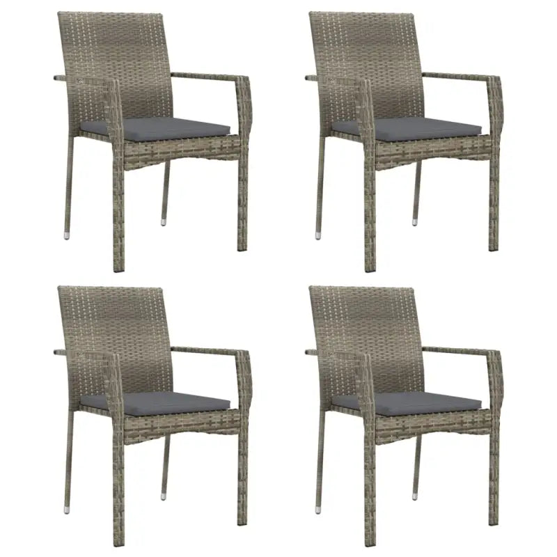 Moderne tuinset van poly rattan met gehard glas en eenvoudig schoonmaken - Tuinsets