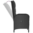 Moderne tuinset van poly rattan met gehard glas en eenvoudig schoon - Tuinsets