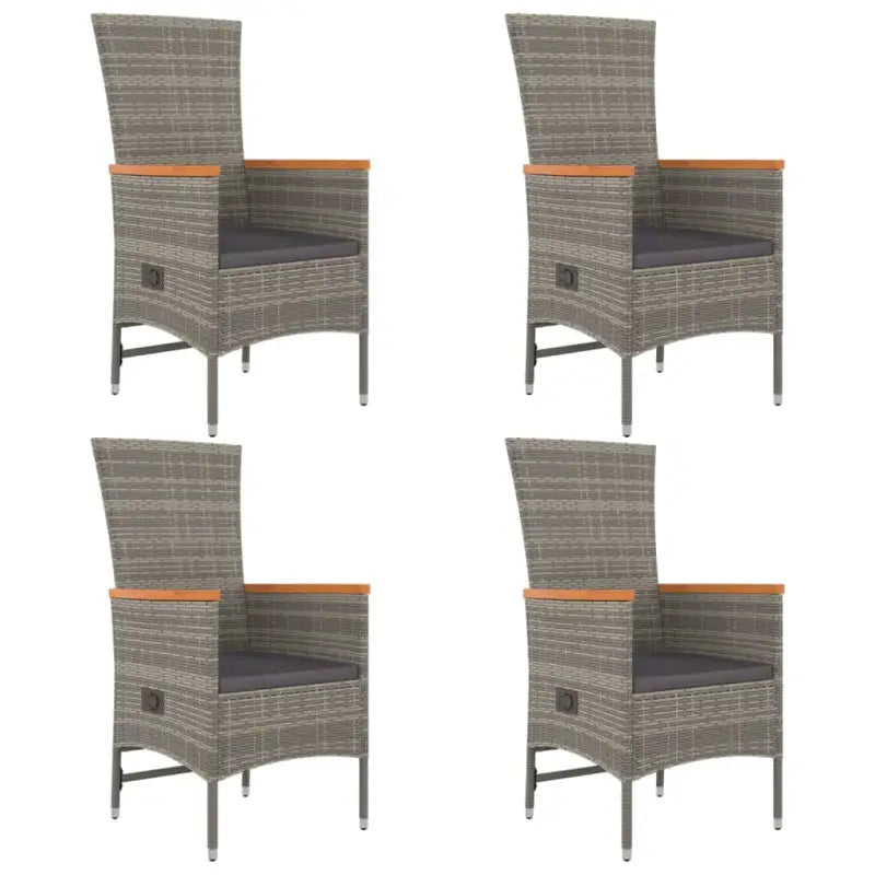 Moderne Tuinset van Poly Rattan voor Eten en Relaxen - Tuinsets