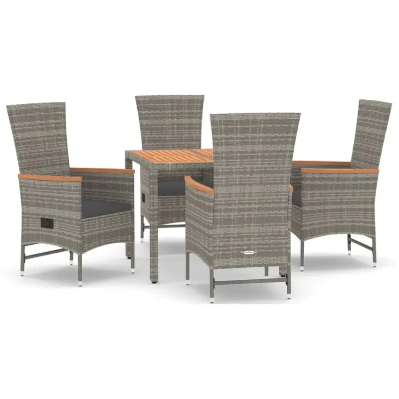 Moderne Tuinset van Poly Rattan voor Eten en Relaxen - Tuinsets