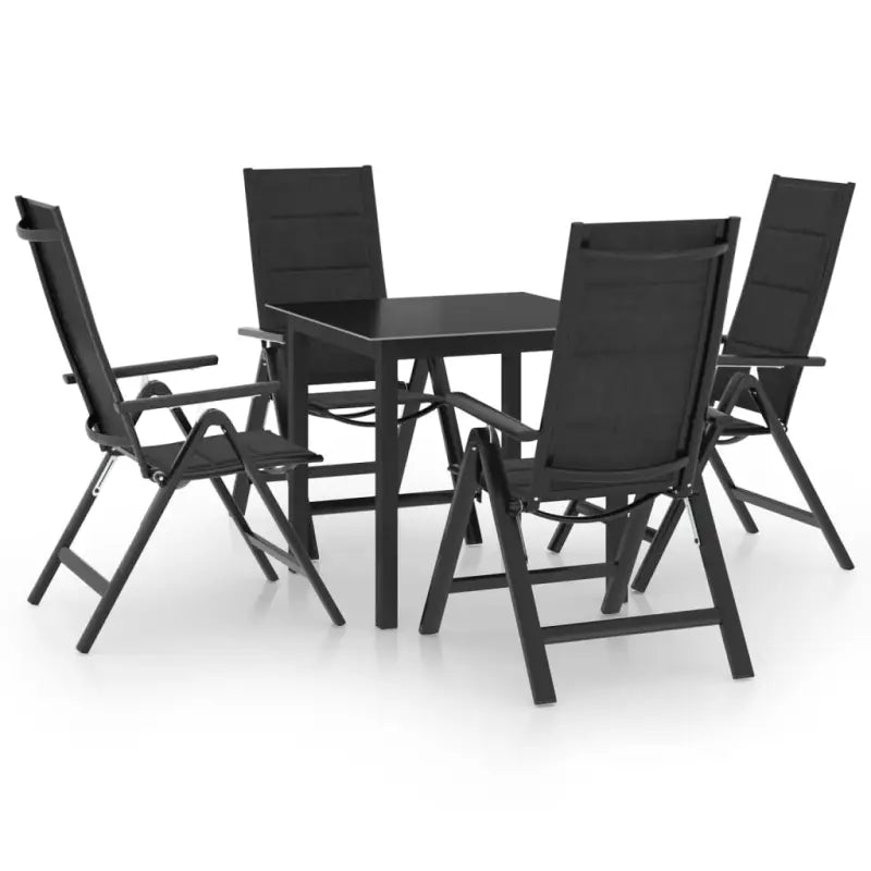 Moderne Tuinset voor Relaxen en Dineren met Aluminium Frame - Tuinsets