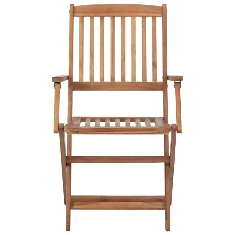 Moderne tuinstoelen set met massief acaciahout voor tuin of terras - Tuinstoelen