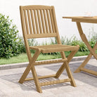 Moderne tuinstoelen van massief acaciahout voor buitengebruik - Lichtbruin / 4 / Zonder armleuning - Tuinstoelen
