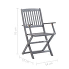 Moderne tuinstoelen van massief acaciahout voor buitengebruik - Tuinstoelen