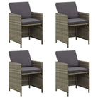 Moderne tuinstoelen voor een stijlvolle tuinset - Grijs / 4 - Tuinstoelen