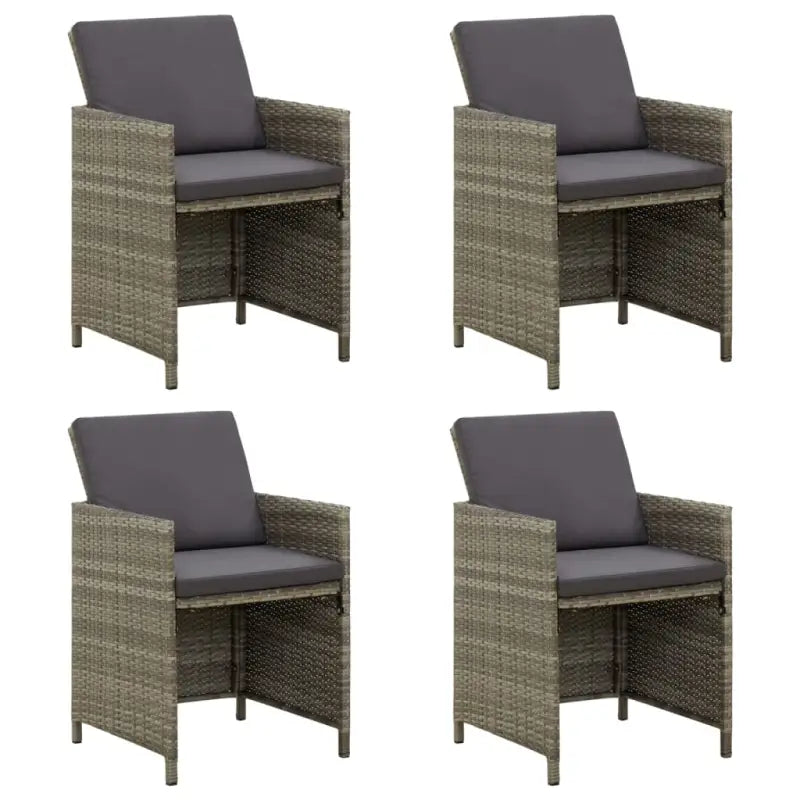 Moderne tuinstoelen voor een stijlvolle tuinset - Grijs / 4 - Tuinstoelen