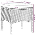 Moderne tuintafel met poly rattan en gehard glas voor buitengebruik - Tuinsets
