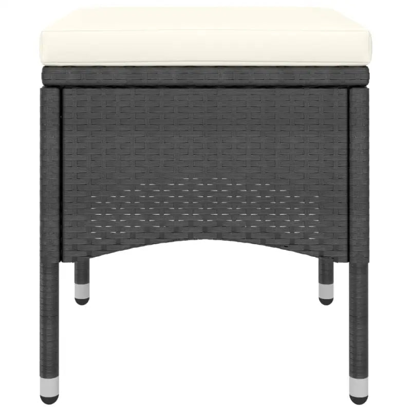 Moderne tuintafel met poly rattan en gehard glas voor buitengebruik - Tuinsets