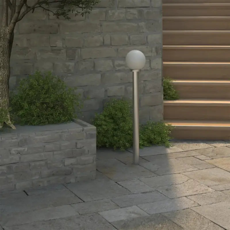 Moderne tuinverlichting van roestvrij staal voor buiten en oprit - 1 / 1 lamp - Buitenverlichting