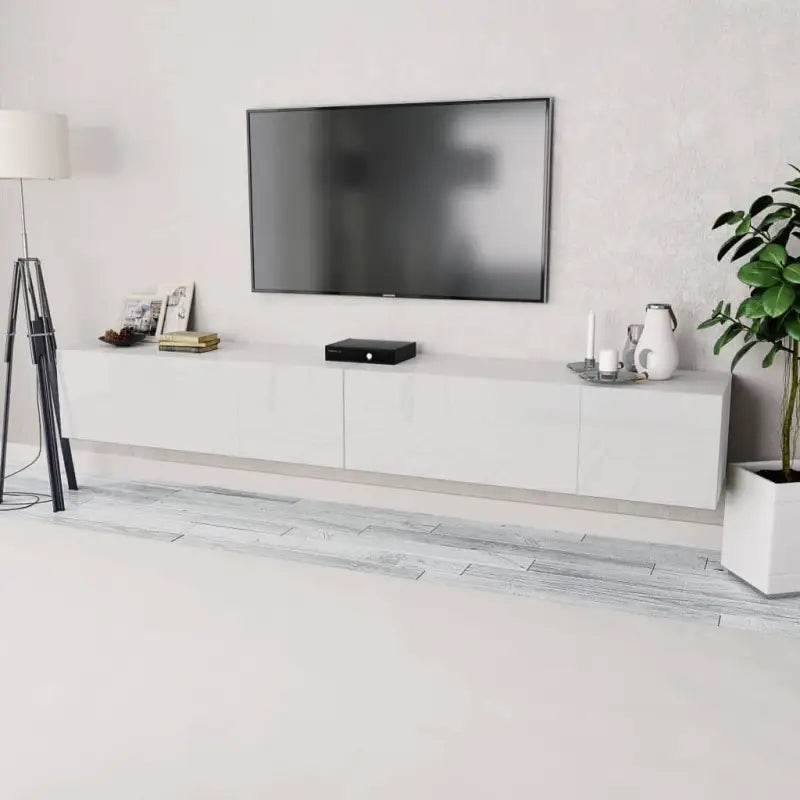 Moderne TV-meubels van bewerkt hout met levering bevat - Wit / 2 - Tv-meubels