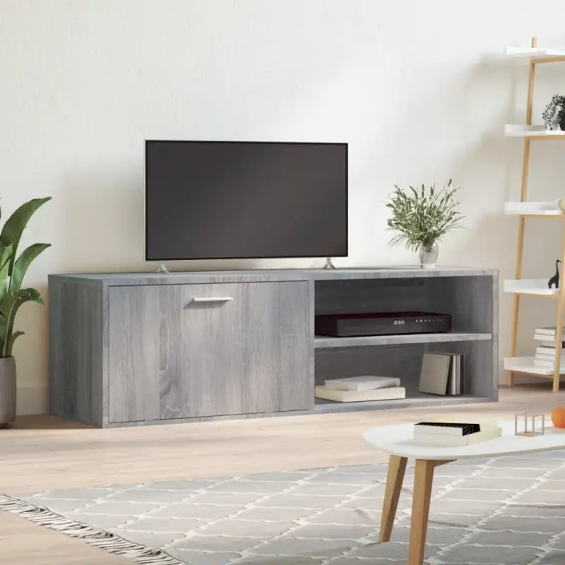 Moderne TV-meubels van bewerkt hout voor elk interieur - Grijs sonoma / 1 - Tv-meubels
