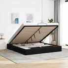 Moderne voetenbank met opbergruimte en ademend vermogen voor boxspring nodig - Zwart / 160 x 200 cm - Bedden & bedframes