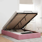 Moderne voetenbankje met opbergfunctie en geschikt voor boxspring nodig - Roze / 120 x 190 cm - Bedden & bedframes