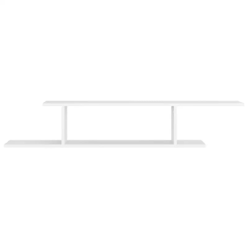 Moderne wandplank van bewerkt hout voor tv en accessoires - Wandplanken