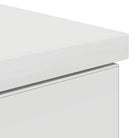 Moderne witte studiebureau van bewerkt hout voor een productieve werkplek - Bureaus