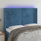 Moderno LED Hoofdbord en Voetbord voor Elke Slaapkamer - Donkerblauw / 147 x 16 x 118/128 cm / 1 - Hoofdborden