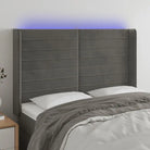 Moderno LED Hoofdbord en Voetbord voor Elke Slaapkamer - Donkergrijs / 147 x 16 x 118/128 cm / 1 - Hoofdborden