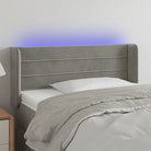 Moderno LED Hoofdbord en Voetbord voor Elke Slaapkamer - Lichtgrijs / 103 x 16 x 78/88 cm / 1 - Hoofdborden