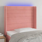 Moderno LED Hoofdbord en Voetbord voor Elke Slaapkamer - Roze / 83 x 16 x 118/128 cm / 1 - Hoofdborden en voetborden