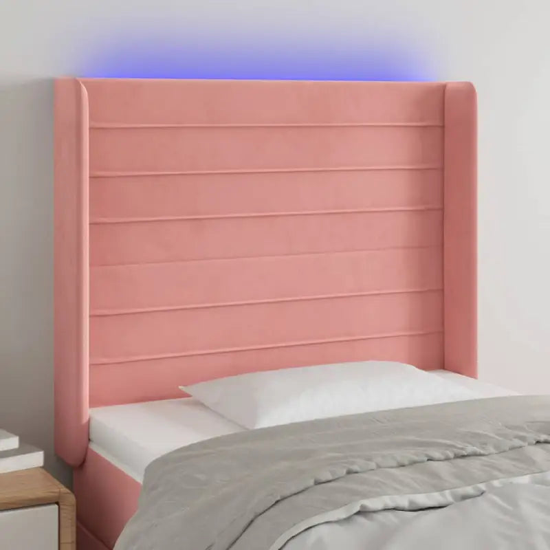Moderno LED Hoofdbord en Voetbord voor Elke Slaapkamer - Roze / 83 x 16 x 118/128 cm / 1 - Hoofdborden en voetborden