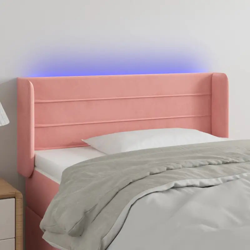 Moderno LED Hoofdbord en Voetbord voor Elke Slaapkamer - Roze / 93 x 16 x 78/88 cm / 1 - Hoofdborden en voetborden