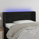 Moderno LED Hoofdbord en Voetbord voor Elke Slaapkamer - Zwart / 103 x 16 x 78/88 cm / 1 - Hoofdborden en voetborden